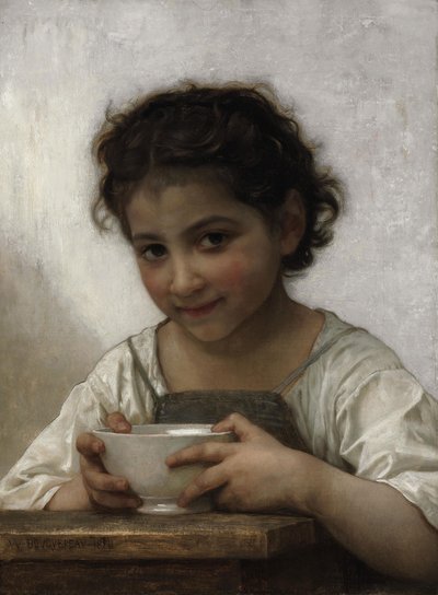 Milchsuppe von William Adolphe Bouguereau